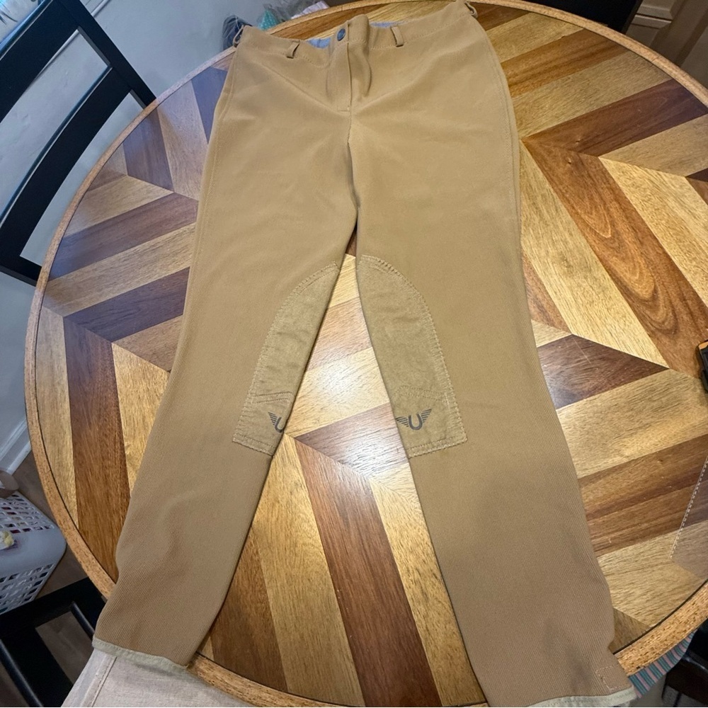 TuffRider Tan Riding Leggings flaw